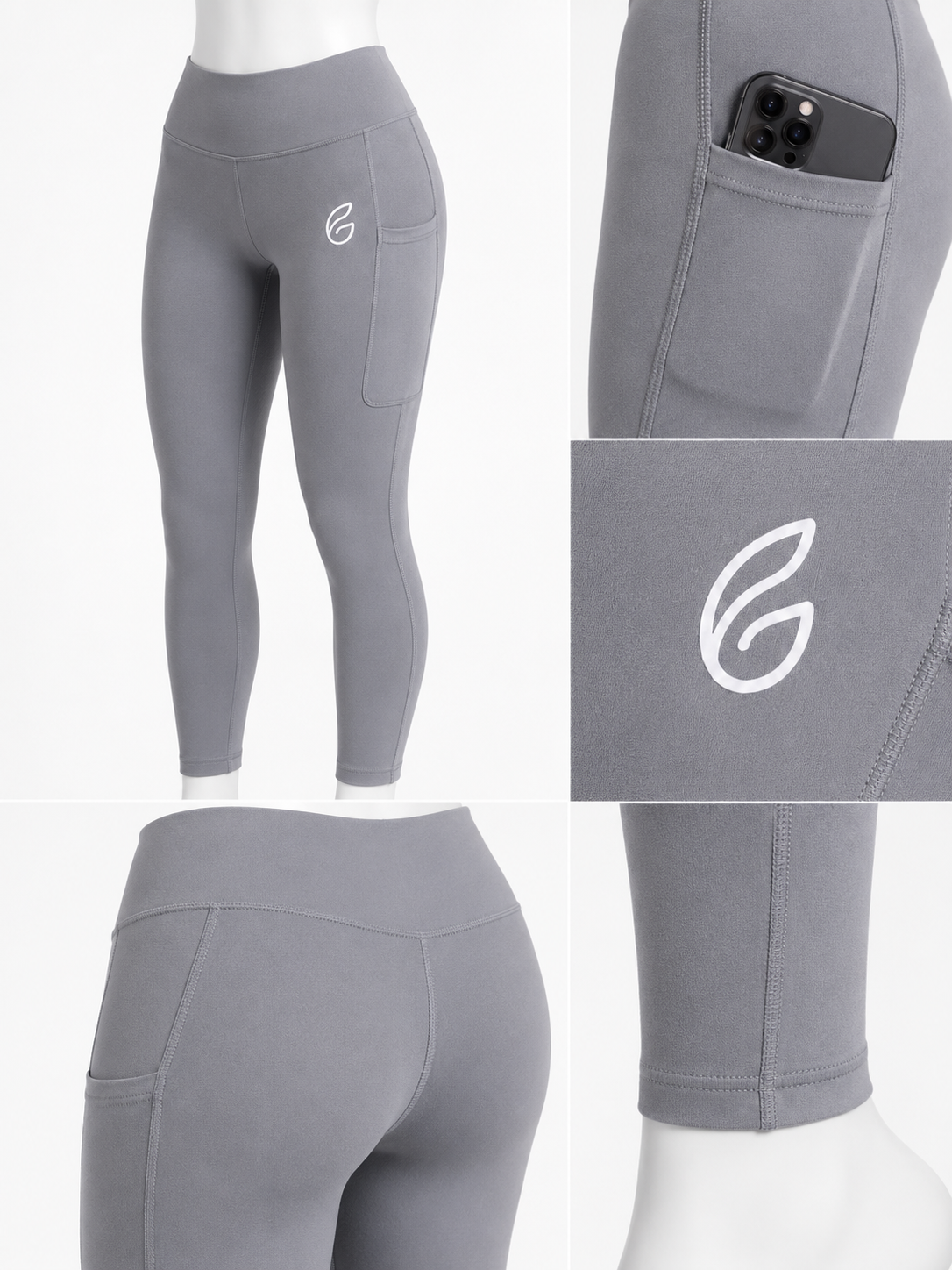 LuxePocket Legging In Grey