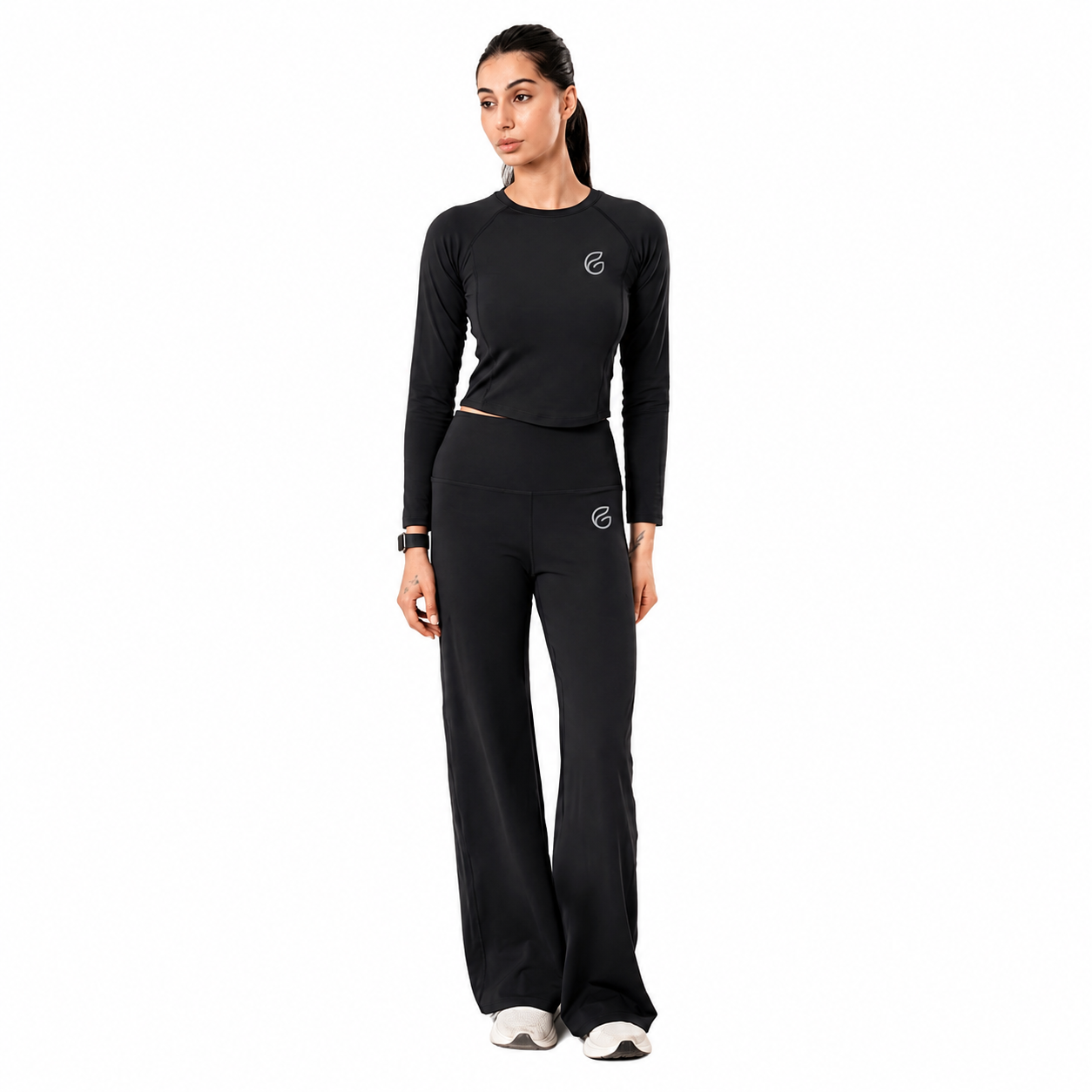 Flare Set In Black