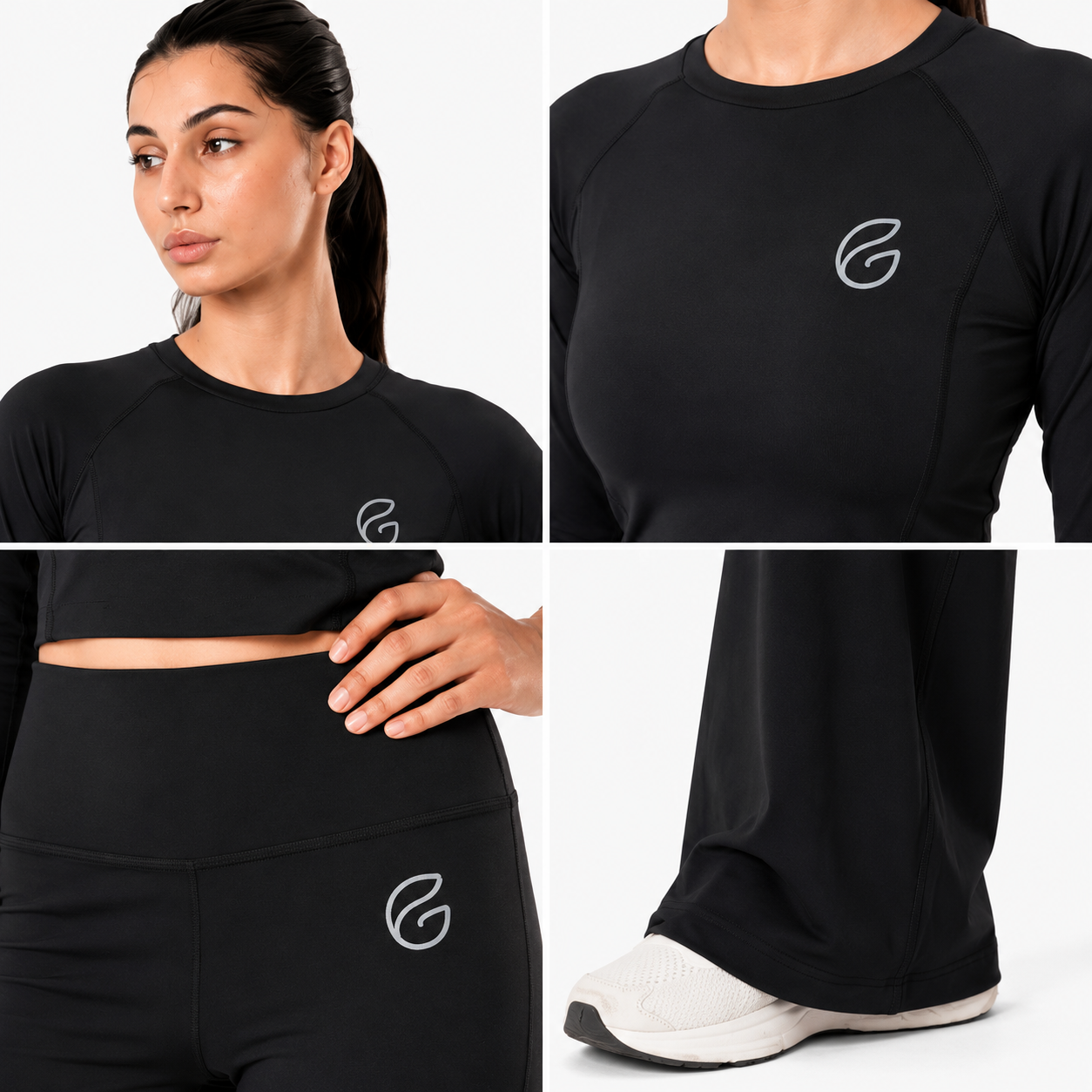 Flare Set In Black